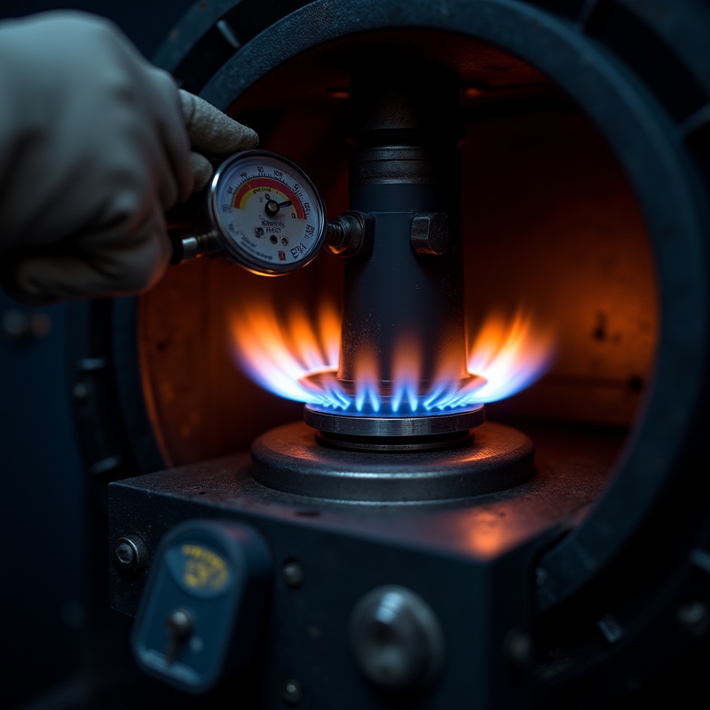 Настройка давления газа в котле