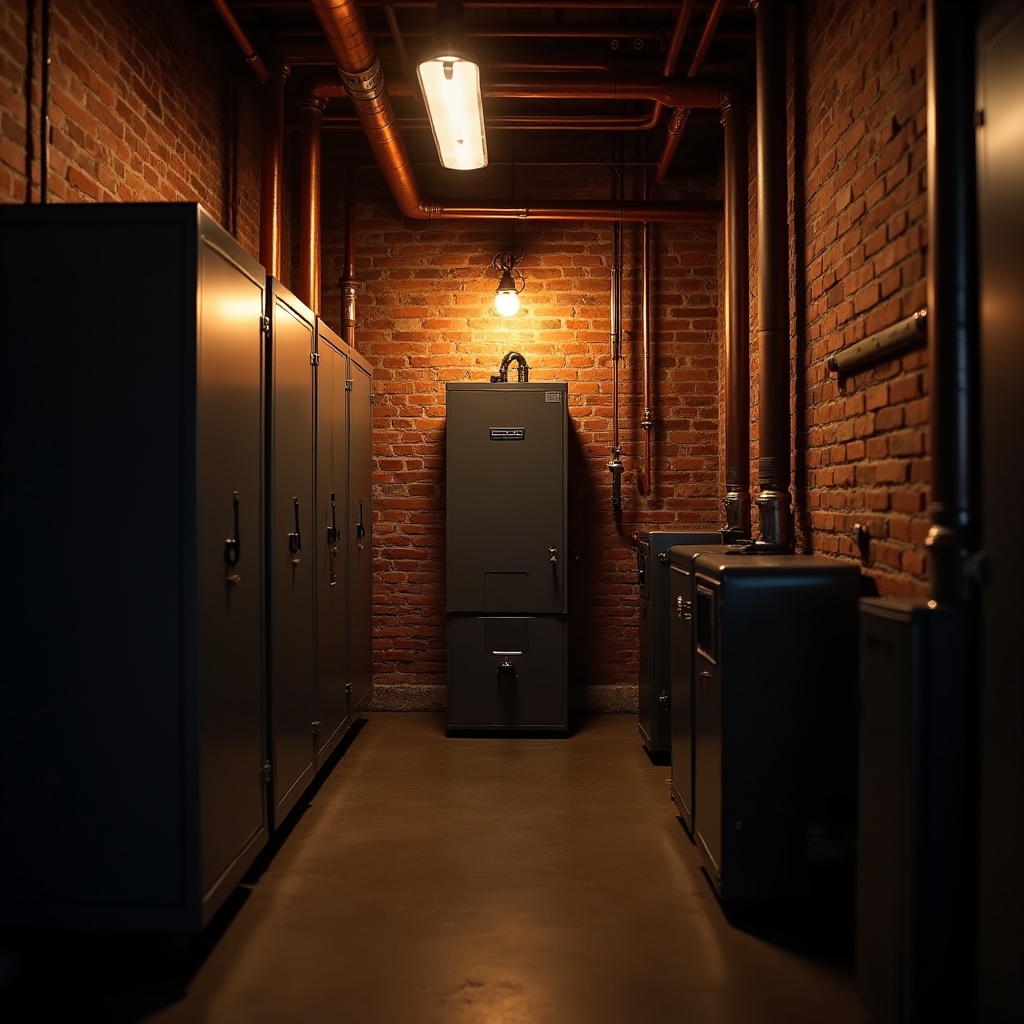 Мастер выполняет диагностику газового котла